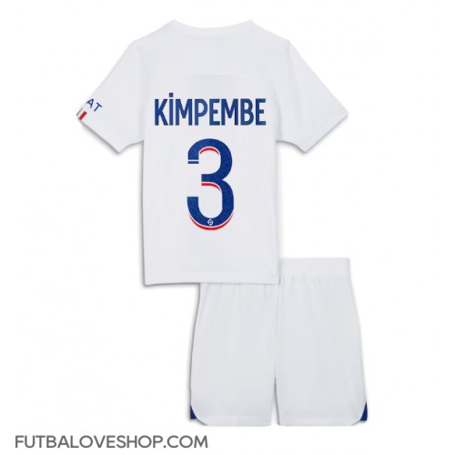 Dres Paris Saint-Germain Presnel Kimpembe #3 Preč pre deti 2023-24 Krátky Rukáv (+ trenírky)